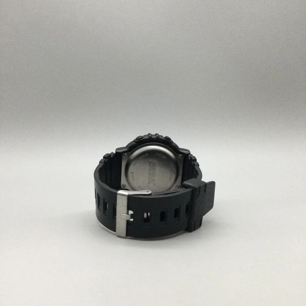 Vintage SEGA-GLO Sega Sports Mens Watch 43mm Digital Chronograph New Battery